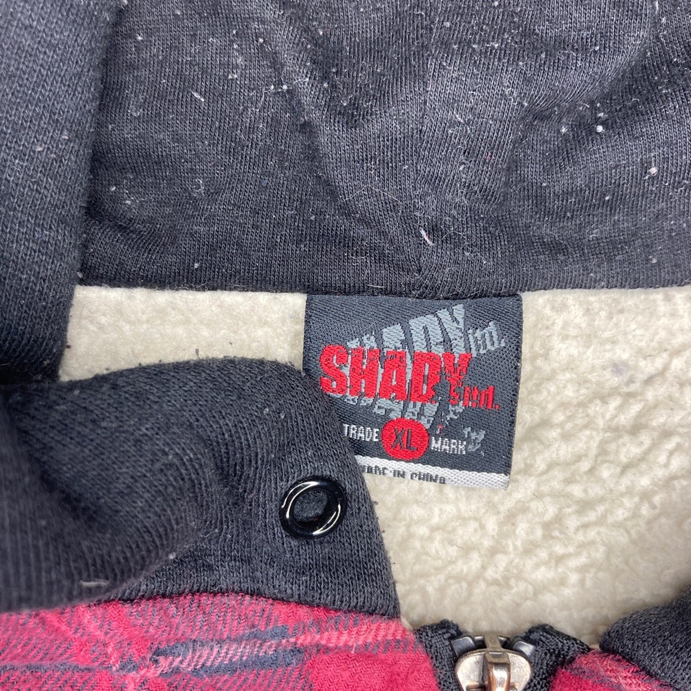 Shady lmtd Flannel Zip Up Fleece Lined Hoodie 

Size XL - Picture 4 of 4